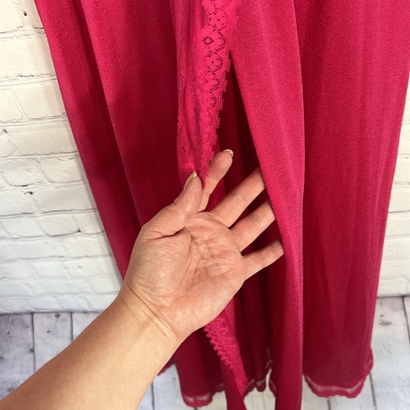 VTG Vanity Fair lace trim open front night gown - Picture 7 of 15